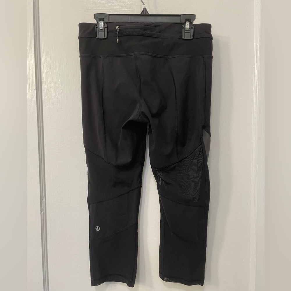 Lululemon Mesh With Me Crop Reflective Black